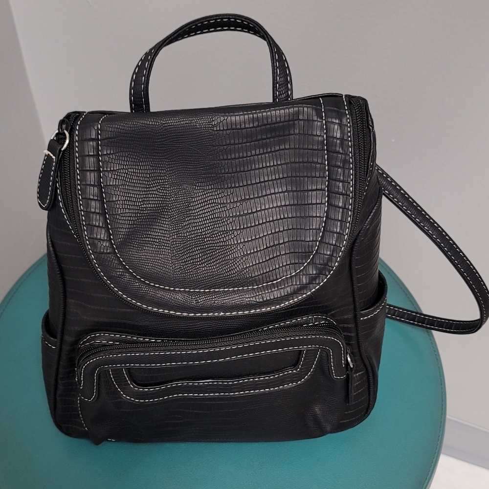 Black Backpack Purse